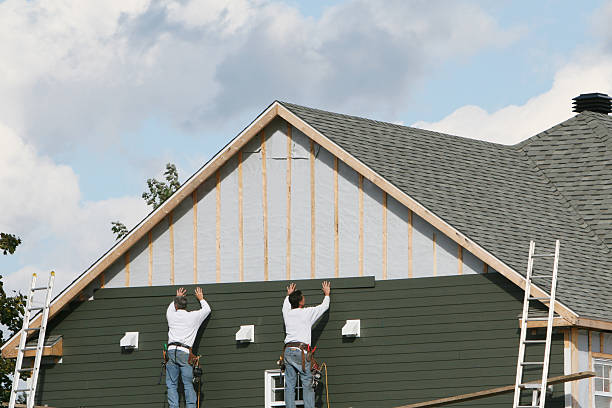 Professional Emergency Siding Repair technician working in Barrington, NJ
